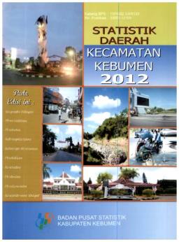 Statistik Daerah Kecamatan Kebumen 2012