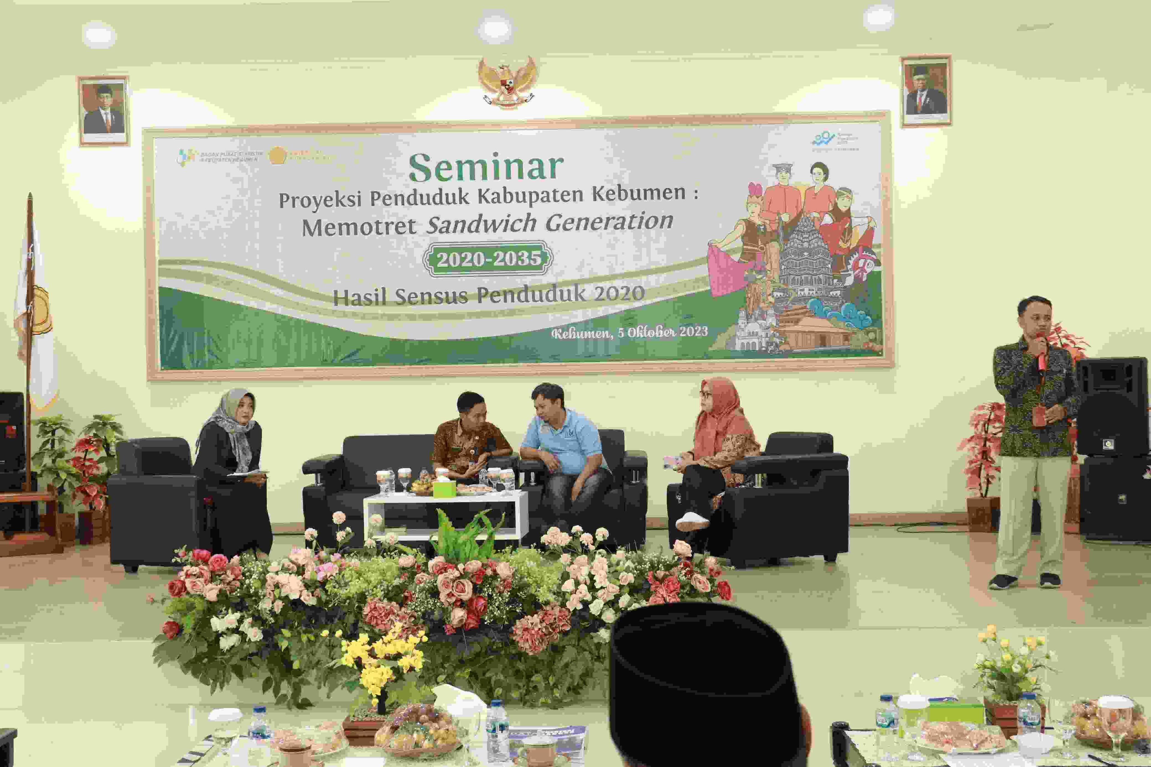 BPS Kabupaten Kebumen melaksankan Seminar Proyeksi Penduduk: Memotret Sandwich Generation