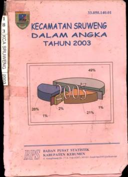 Kecamatan Sruweng Dalam Angka 2003