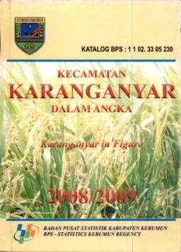 Kecamatan Karanganyar Dalam Angka 2008/2009