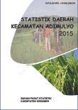 Statistik Daerah Kecamatan Adimulyo  2015