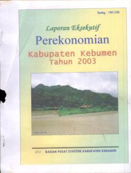 Kebumen Regency Economic Executive Report 2003