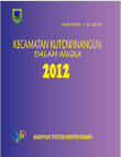 Kecamatan Kutowinangun Dalam Angka 2012