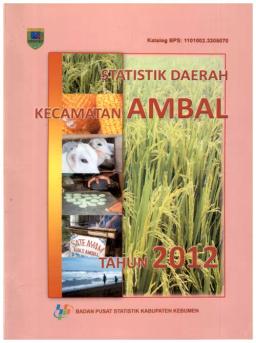 Ambal District Regional Statistics 2012