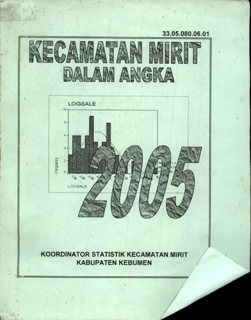 Kecamatan Mirit Dalam Angka 2005