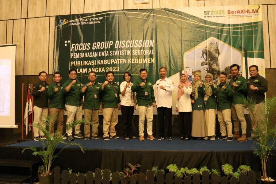 Focus Group Discussion (FGD) Penyusunan Kebumen Dalam Angka dan Pembahasan Statistik Sektoral 2023