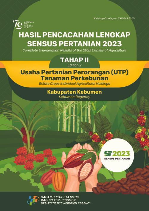 Hasil Pencacahan Lengkap Sensus Pertanian 2023 - Tahap II:  Usaha Pertanian Perorangan (UTP) Tanaman Perkebunan Kabupaten Kebumen