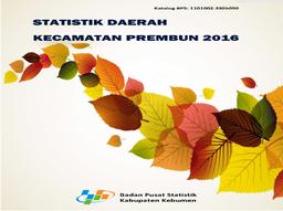 Statistik Daerah Kecamatan Prembun 2016