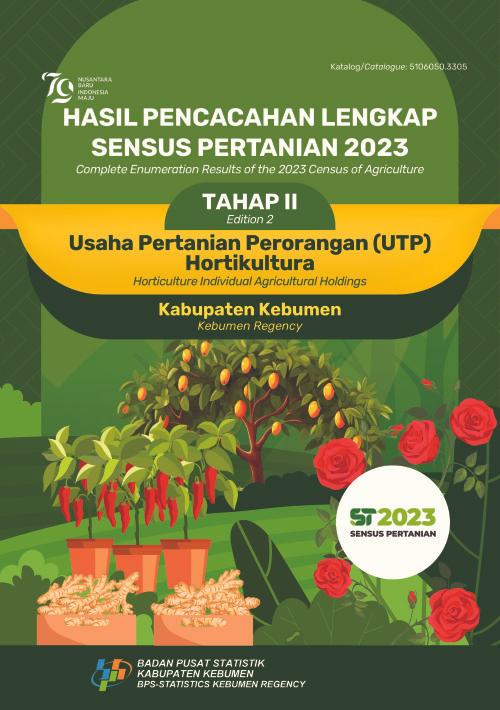 Hasil Pencacahan Lengkap Sensus Pertanian 2023 - Tahap II:  Usaha Pertanian Perorangan (UTP) Hortikultura Kabupaten Kebumen