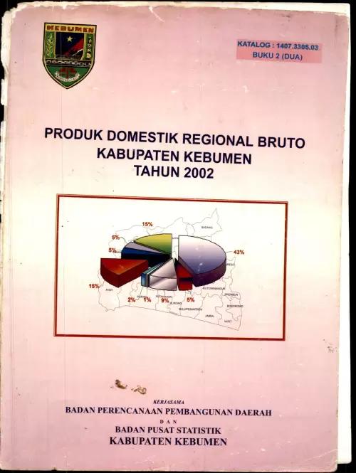 Kebumen Regency Gross Regional Domestic Product 2002 (Book 2)