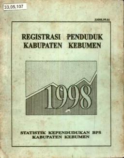 Kebumen Regency Population Registration 1998