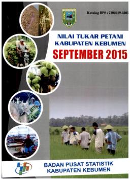 Nilai Tukar Petani Kabupaten Kebumen September 2015