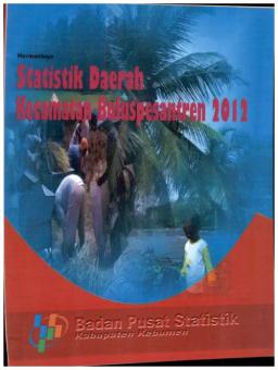 Statistik Daerah Kecamatan Buluspesantren 2012