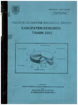 Produk Domestik Regional Bruto Kabupaten Kebumen 2002