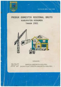 Produk Domestik Bruto Kabupaten Kebumen 2001