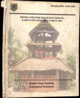 Profil Industri Besar Dan Sedang Kabupaten Kebumen 2003