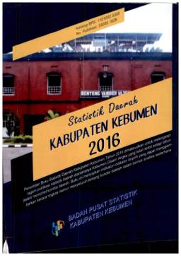 Kebumen Regency Regional Statistics 2016