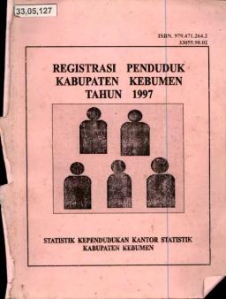 Registrasi Penduduk Kabupaten Kebumen 1997