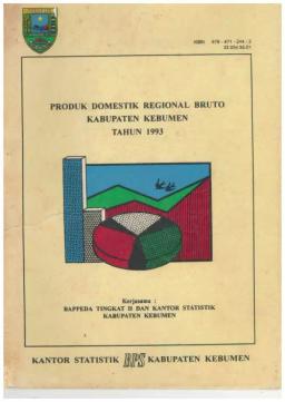 Produk Domestik Bruto Kabupaten Kebumen 1993