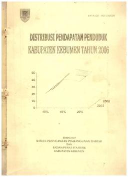 Income Distribution Of Kebumen Regency Residents In 2006