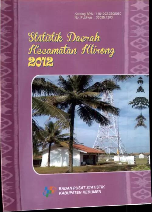 Statistik Daerah Kecamatan Klirong 2012