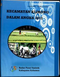 Kecamatan Klirong Dalam Angka 2013