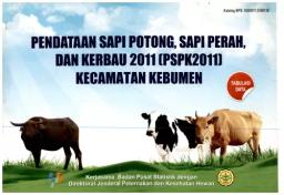 Data Collection On Beef Cattle, Dairy Cattle And Buffalo 2011 Kebumen  District