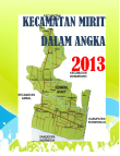 Kecamatan Mirit Dalam Angka 2013