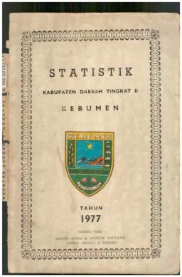 Kebumen Level II District Statistics 1977