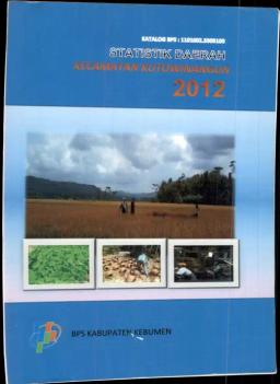 Kutowinangun District Regional Statistics 2012