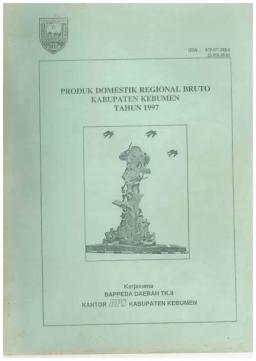 Produk Domestik Bruto Kabupaten Kebumen 1997