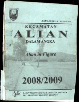 Kecamatan Alian Dalam Angka 2008/2009