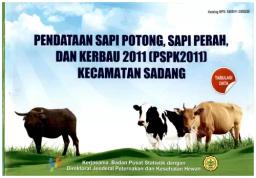 Data Collection On Beef Cattle, Dairy Cattle And Buffalo 2011 Sadang District