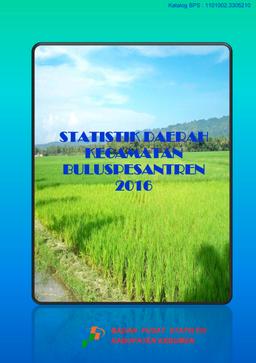 Statistik Daerah Kecamatan Buluspesantren 2016