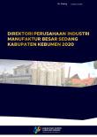 Direktori Perusahaan Industri Manufaktur Besar Dan Sedang Kabupaten Kebumen 2020