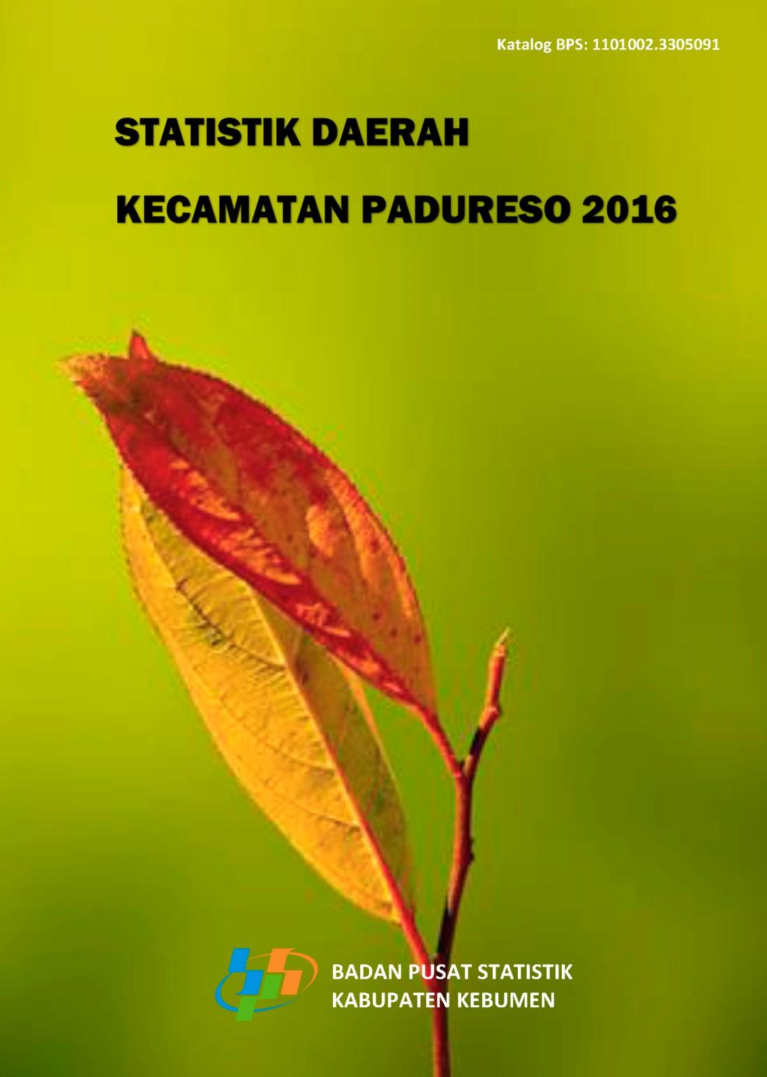 Statistik Daerah Kecamatan Padureso 2016