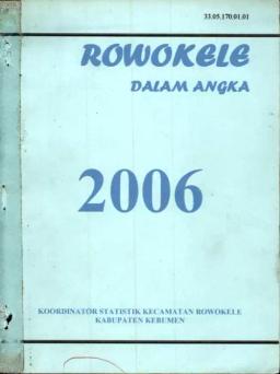 Kecamatan Rowokele Dalam Angka 2006