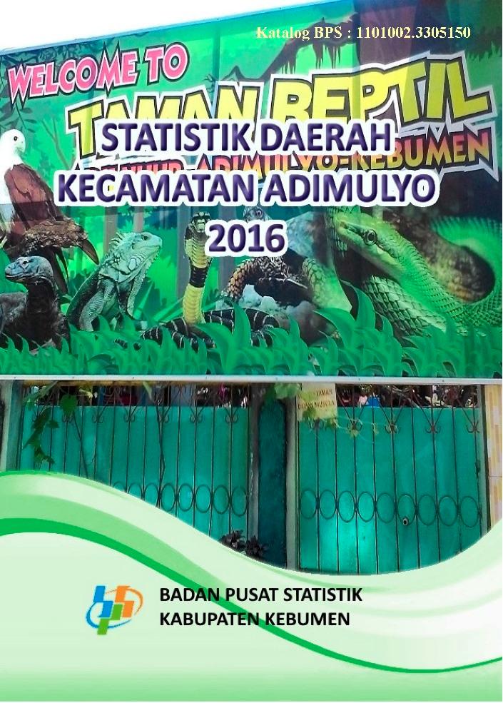 Statistik Daerah Kecamatan Adimulyo 2016