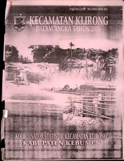 Kecamatan Klirong Dalam Angka Tahun 2006