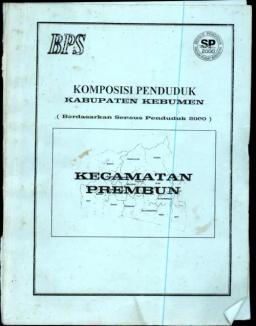 Population Composition Of Kebumen Regency, Prembun District (Based On The 2000 Population Census)