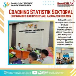 Coaching Statistik Sektoral di Diskominfo dan Disdukcapil Kabupaten Kebumen