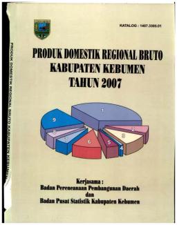 Produk Domestik Regional Bruto Kabupaten Kebumen 2007